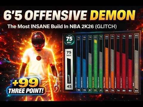 6'5 OFFENSIVE DEMON | The Most INSANE Build In NBA 2K26 (GLITCH)