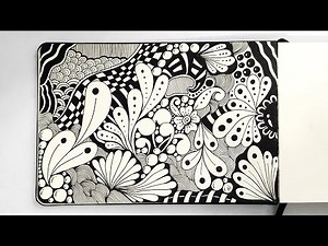 Zentangle Art Aesthetic | Art Therapy | Zentangle Art Easy