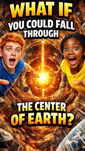 Falling Through Earth: Your Body Would Implode 🌍🔥⬇️ #Physics