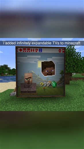 Supplementaries on Instagram: "i added infinitely expanding TVs to minecraft. Out now on our mod Vista! #minecraft #supplementaries"