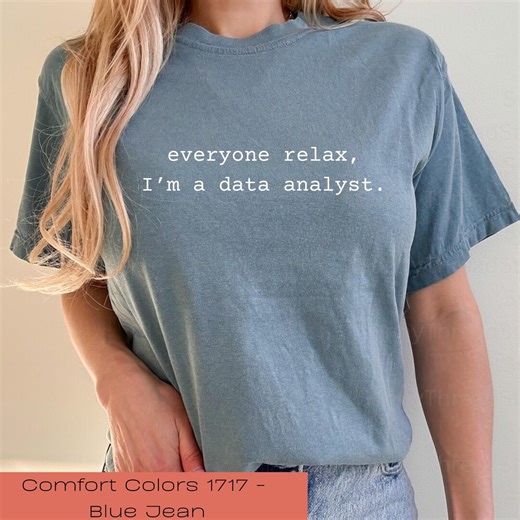 Data Analyst Spreadsheet T-shirt | Minimal Typographic Office Humor - Etsy
