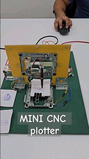 Mini CNC Plotter using Arduino , 2D Printer #engineeringprojects #cnc #cncmachine #projectideas