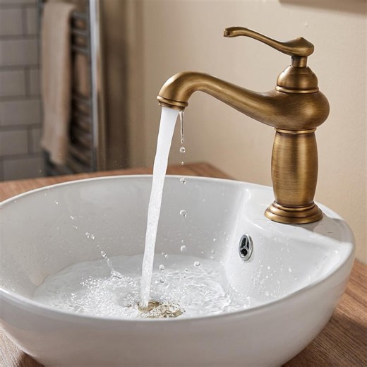 Antique Brass Basin Faucet, Single Handle Bathroom Tap, Solid Brass Vintage Sink Mixer, Traditional Style Faucet - Etsy