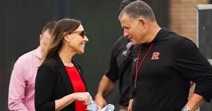 Keli Zinn meets the local media   Latest Rutgers Football Practice Report - TKR Live
