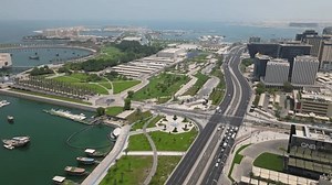 Flight Over Doha Ad-dauha Capital Qatar 库存影片视频（100% 免版税）1109796661 | Shutterstock