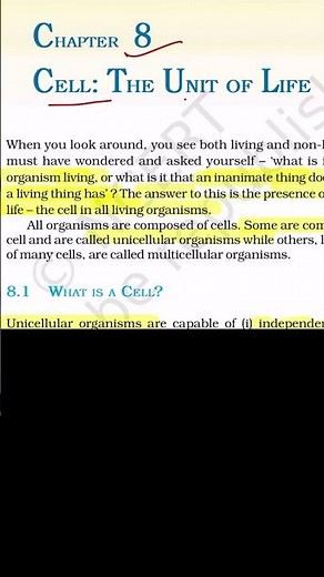 Cell the unit of life biology class 11 | Biology ncert line by line | Class 11 biology chapter 8