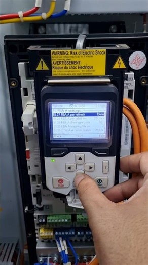 ABB Variable Frequency Drive / VFD programming shorts #shorts #vfd #abb_vfd #ytshorts