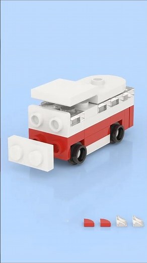LEGO Mini Volkswagen T1 Camper 🧱🚌 Retro Vibes in Pocket Size 💫🌞 #lego