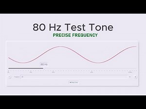 80 Hz Precise Test Tone, Sine Wave Sound