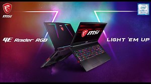 [Launch promotion for GE Raider RGB with #Intel 8th Gen CPU] SHINING IS JUST THE NEW MUST. The brand new GE Raider RGB comes with cover and keyboard RGB 16.8 million colors lighting. Intel 8th Gen #CPU brings you 40% performance improving. Available on Virgin MegaStore (#UAE) with Free Gaming Headset. Know more about GE Raider RGB https://www.msi.com/Laptop/GE63-Raider-RGB-8RF.html | MSI Gaming