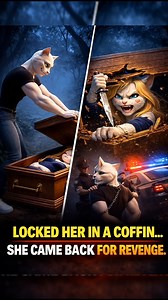 She thought it was just a prank… 💔 He locked her in a coffin and walked away. But he forgot one thing — she’s not weak. She broke free… and came back stronger than ever. Some betrayals don’t end in silence… they end in revenge. 🖤 . . Coffin betrayal Revenge story Ai Cat animation Dark jungle scene Dramatic comeback . . #CatMeowAnimation #DarkStory #CoffinScene #RevengeArc #ViralReel | Cat Meow Animation