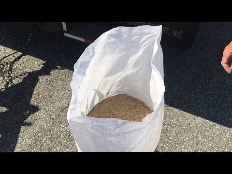 How to open a bag of grass seed
