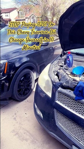 STOP Paying $120! Do This Chevy Traverse Oil Change Yourself in 10 Minutes!” #automobile #shorts