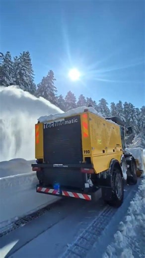 snow cutter machine at mughal road shopian #kashmir #shopian #snowland #jannat
