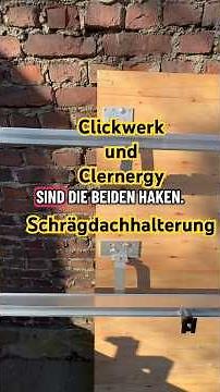 Brackets from Clickwerk and Clenergy for pitched roof mounting