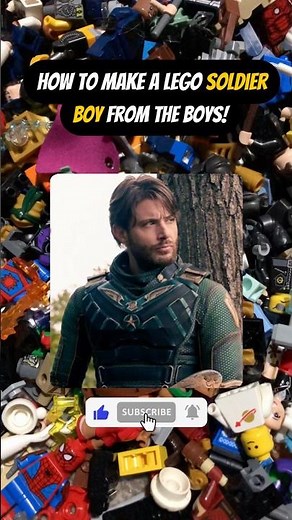 How To Make A LEGO SOLDIER BOY Minifigure from The Boys! #lego #soldierboy #jensenackles #subscribe