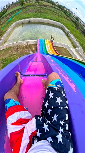 Bella ciao parkour crazy challenge waterslide pov
