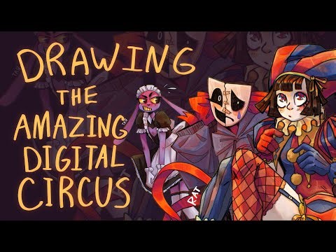 Drawing THE AMAZING DIGITAL CIRCUS in my style 🎪