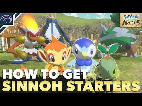HOW TO GET ALL SINNOH STARTERS + ALPHA INFERNAPE, EMPOLEON AND TORTERRA in Pokemon Legends Arceus