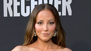 Kay Adams looks breathtaking in strapless figure-hugging outfit on red carpet