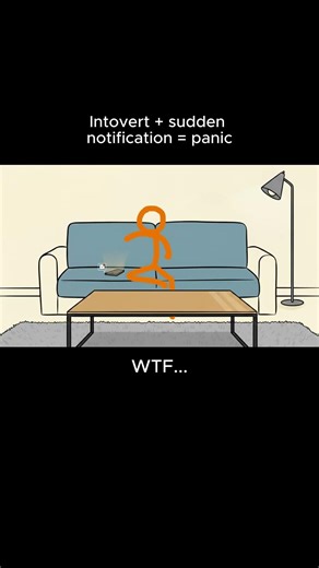 Introvert Panic When Phone Rings😳 | Stickman Animation |memes #animation #stickman #shorts #memes