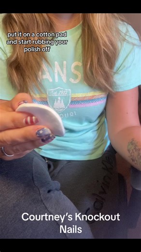 It’s so easy to remove Color Street’s 100% nail polish strips! #nailcare #nailcaretips #drynailpolish