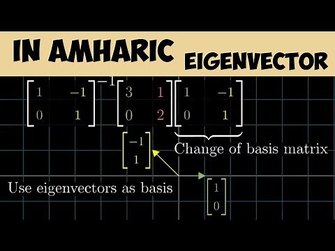 Eigenvalues and Eigenvectors | Applied Maths I - Amharic version