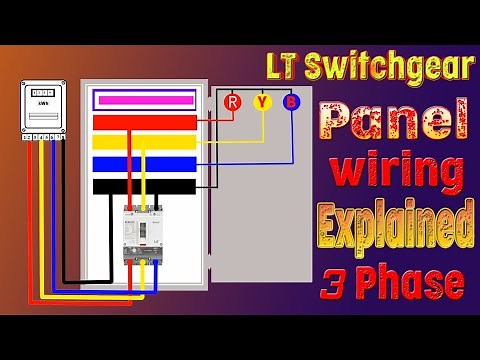 3P LT Switchgear Distribution panel wiring explained |3 Phase LT Switchgear Main panel Board Wiring.