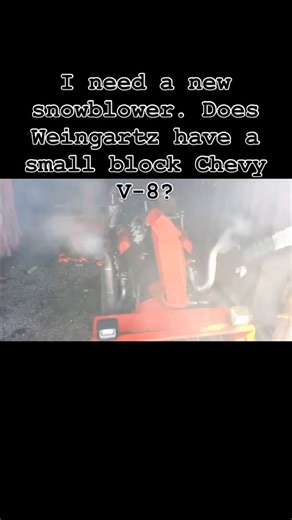 Just realized I don’t have a #snowblower anymore. Need to get one and wondered if @mrweingartz has a small block #chevy V8 version? | Jim O'Brien