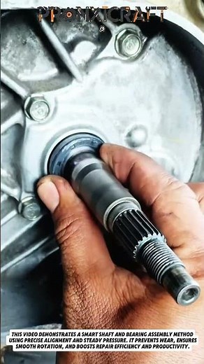 Fast Shaft & Bearing Assembly Trick for Efficient Engine Repair #productivity #usa #mechanic