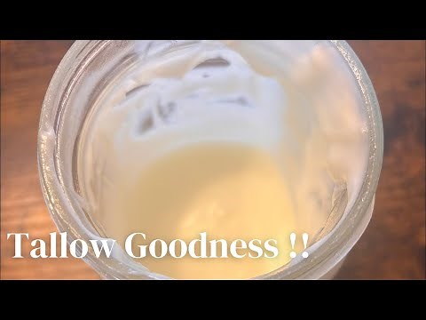 Homemade Lotion - Beef Tallow and Castor Oil