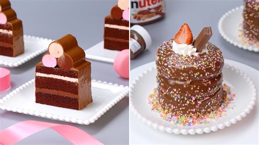 Chocolate Layer Cake & Sprinkle Stack Delight