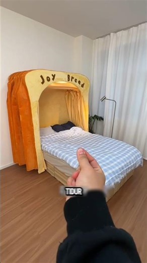 A Used Fence Transformed into a Unique Bed Canopy! #shorts