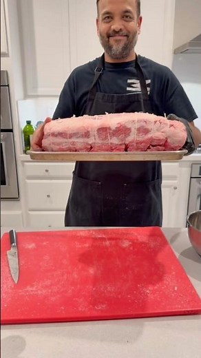 Prime Rib - Part 1. Trim, truss, and dry brine.