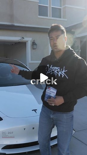Myong Kimberly Hong on Instagram: "Saving myself $2000 and using a $10 Permatex Windshielf Repair Kit to fix my crack. #diywindshieldrepair #permatex #crackedwindshield #quickfix #budgetfriendly #carmaintenance #teslarepair #tesla"