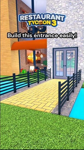 How to Build a Bridge Entrance in RT3 #restauranttycoon3 #roblox #tutorial