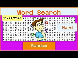 Word Search Hard - Random - 11/21/2025