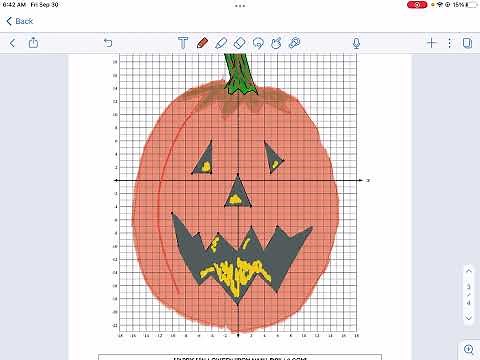 Math-Drills: Halloween Cartesian Art
