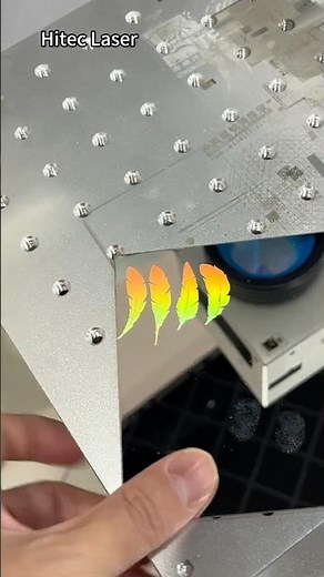 #Machine sample testing vlog3: Picosecond laser marking machine for steel iridescent color marking