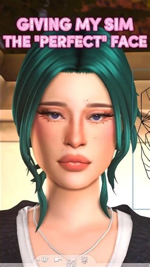 Giving My Sim The "Perfect" Face . The "result" will shock you 😂 #sims4 #sims #sims4cc #thesims4