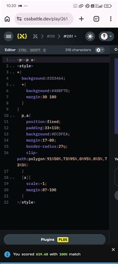 CSS Battle #261 - Road Sign | Solution (100% Match, 231 Characters) | Battle #39