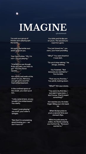 Spin The Bottle Scenario: A Unexpected First Kiss