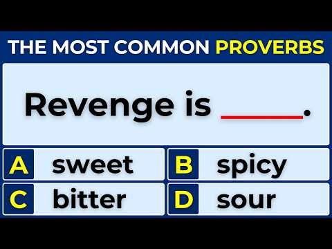 English Proverbs Quiz | Can You Score 30/30? #Challenge 28