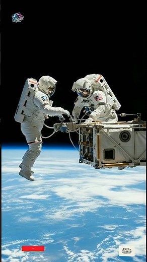 Astronauts on a Spacewalk 🛰 | Stunning View of Earth from Orbit | Cinematic visual 4k status 🌍🚀✨