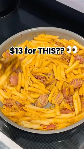 $13 for THIS?? Creamy Cajun Sausage Pasta