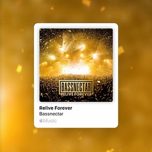 9.3K views | Now Streaming on Apple Music  RELIVE FOREVER — Bassnectar’s first live album + full-length DJ mix Unreleased music, live edits, and a full A/V journey  Listen: https://lnk.to/reliveforever  Watch: https://bassnectar.net/reliveforever #ReliveForever #Bassnectar #AppleMusic | Bassnectar | Facebook