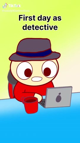 First day as a detective (Animation Meme) #short #funny