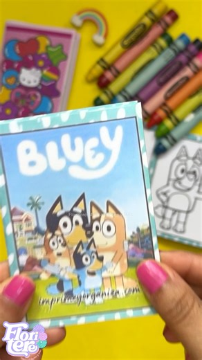 Cómo hacer mini libros para colorear de una sola hoja | Floritere Manualidades y Más