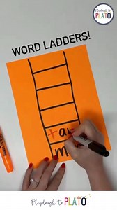 Word ladders are an awesome way to practice phonemic awareness, decoding & blending at the same time! 💪 To use them, students will read a chain of words that change by just one letter as they move up each rung. Depending on students’ ability, you can focus on: 1️⃣ Beginning sounds 2️⃣ Ending sounds 3️⃣ Middle vowels 👉 I know it can be hard to think of word chains when you’re in the middle of teaching so I’ll be passing along plenty of lists you can print off and use right away inside my 5-day 