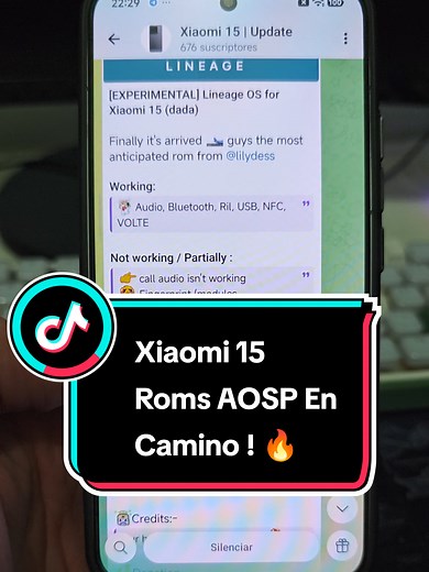 Xiaomi 15: Roms AOSP y LINEAGE OS Nuevo